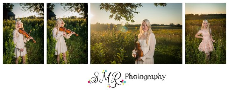 high school senior girl, violen, field